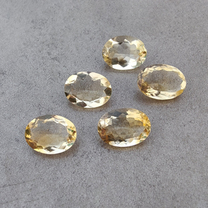 Piedra Preciosa Suelta de Citrino Natural Amarillo de Grado AAA+, Corte Facetado Ovalado, Calibrada, para Joyería - Product Image 6