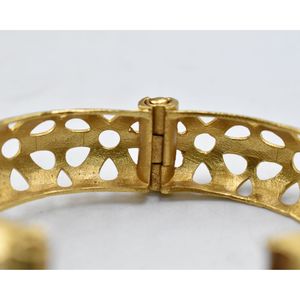 <b>indian</b> fashionable trending handmade designer goldplated brass western look openable <b>bangle</b> for girls and women - Product Image 6