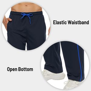 <b>Men</b> Track Pants Comfortable Athletic Fit <b>Elastic</b> Waist Adjustable Drawstring Lightweight Sportswear <b>Trousers</b> with Side Pockets - Product Image 5