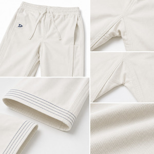 Dravelle Industry Judo Uniform Adult Unisex <b>White</b> 100% Cotton 240g Durable Regular Fit Breathable Quick Dry Lightweight Kit - Product Image 5