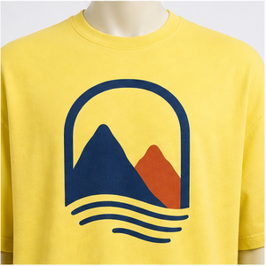 T-shirt en coton 100% à épaules tombantes, coupe oversize streetwear, illustration Golden Sprig, séchage rapide, tissu tricoté 220g pour une qualité supérieure - Product Image 6