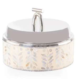 Cazuela Aislada con Diseño de Mármol y Tapa con Asa Dorada, Olla de Lujo para Servir Comida Caliente en la Mesa, Ideal para Hogares y Hoteles - Product Image 4