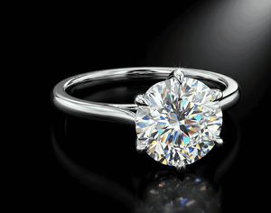 Anillo de Compromiso y Matrimonio de Lujo en Oro Sólido de 14K con Diamante de Laboratorio EF VVS, Tipo Pétalo, para Fiestas Románticas, Joyería Fina - Product Image 1