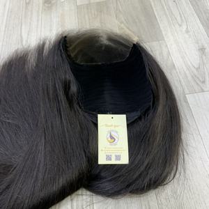 Perruques en cheveux humains vietnamiens de haute qualité, cuticules alignées, noires et naturelles, lisses, perruque en dentelle suisse 5x5 HD, perruque frontale en dentelle - Product Image 6