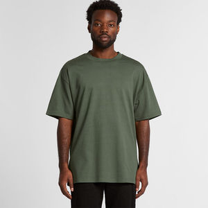 <b>Mens</b> Olive Green Plain Oversized Heavyweight Cotton Short Sleeve T-<b>Shirt</b> Custom Logo OEM ODM Wholesale Apparel - Product Image 3