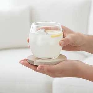 Luxury Handmade Wood Marble <b>Coaster</b> Set Natural Stone <b>Drink</b> <b>Coasters</b> for Dining Table Home Kitchen Bar Decoration - Product Image 5