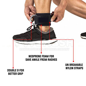 สายรัดข้อเท้าสำหรับเครื่องออกกำลังกาย สายรัดข้อเท้าที่ทนทาน สายรัดข้อเท้าที่แข็งแรง สำหรับการออกกำลังกายขาและกล้ามเนื้อก้น - Product Image 3