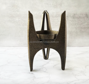 Bougeoir classique minimaliste pour la décoration de la maison, décoration de mariage moderne, bougeoirs dorés - Product Image 4