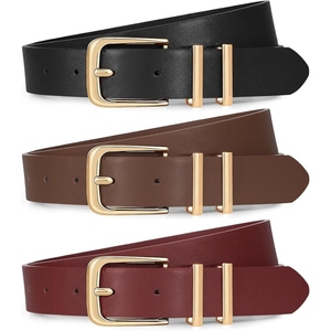 Cinturón de Cuero Genuino para Mujer, Hebilla Redonda Elegante, Cuero de Grano Completo, Personalización de Marca OEM, Accesorio para la Cintura - Product Image 2