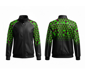 OEM Custom Full Sublimation <b>Athletic</b> Zip-Up Jacket Running and Fitness Wear Warm Breathable Quick Dry | Sizes Men Women Youth - Product Image 2
