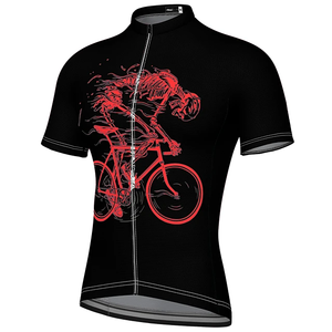 เสื้อยืดปั่นจักรยานพรีเมียมสำหรับผู้ชาย ระบายอากาศได้ดี ซับเหงื่อ น้ำหนักเบา เหมาะสำหรับการฝึกซ้อม วิ่ง และปั่นจักรยาน - Product Image 5
