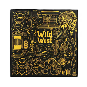 Pañuelo Personalizado de Algodón 100% con Estampado Digital, Diseño Étnico, Cuadrado, Económico y de Venta Caliente, con Logotipo Personalizado, Agradable al Tacto - Product Image 5