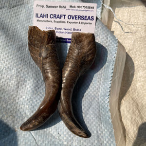 Par de Cuernos de Cabra Naturales con Acabado Natural para Decoración y Manualidades de Alta Calidad - Product Image 1