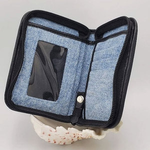 Mini billetera de mezclilla para monedas, tarjetero de mezclilla a la moda, monedero portátil, organizador de bolsillo pequeño para comodidad diaria - Product Image 2