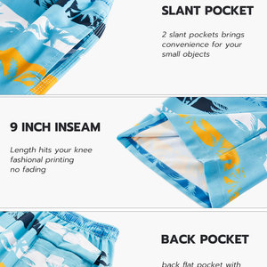 Shorts de bain décontractés et légers pour hommes, coupe oversize, design écologique avec contraste de couleurs, vente en gros - Product Image 4