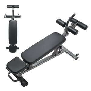 Heavy Duty acciaio 4-regolabile altezza seduta panca declino Ab panca retromarcia Crunch maniglia per la palestra di casa la forza di tutto il corpo - Product Image 1