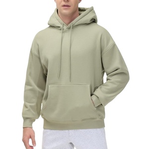 Sweats à capuche surdimensionnés en coton uni de haute qualité Logo personnalisé unisexe Fournisseur de sweats à capuche pour hommes de BD - Product Image 1