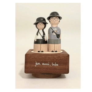 Modèle de jouet musical en bois, poupée éducative, échelle 1:3, vente en gros, kit de bricolage naturel, artisanat fait main, en vrac, non fini, authentique 99GD Mina - Product Image 2