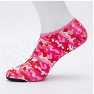 Pink Camouflage Neoprene <b>Waterproof</b> <b>Socks</b> Ankle Length Quick Dry for Children Outdoor Sports Summer Casual Wear - Product Image 3