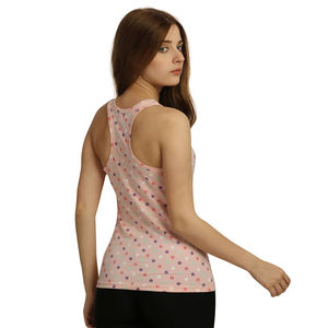 Chaleco sin mangas para mujer, con estampado digital, cuello redondo, corte holgado, fabricado por OEM, con logotipo personalizado, para uso casual de verano, al por mayor. - Product Image 5