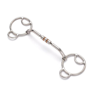 บิตม้าคุณภาพพรีเมียม บิตแบบ Snaffle พร้อมเชิงกรอบ/ที่รองแก้ม สำหรับขี่ม้า ทำจากสแตนเลสสตีล บิตแบบอังกฤษ - Product Image 6