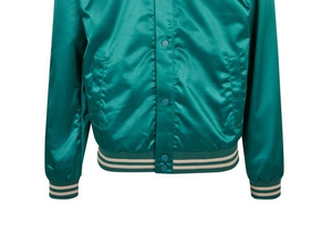 Chaqueta Varsity de Invierno Personalizada para Hombre, Satén, Impermeable, Reversible, con Botones a Presión, Diseño Paisley y Leopardo, OEM/ODM - Product Image 2