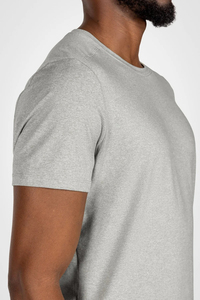 T-shirt décontracté à manches courtes et col rond pour homme, coupe ample, 100 % coton, respirant, style streetwear, personnalisable OEM - Product Image 2