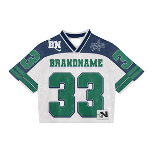 Camiseta de malla con cuello en V de poliéster de 180 g personalizada al por mayor para hombre, ligera, transpirable, de verano, estilo urbano, holgada y extragrande - Product Image 2