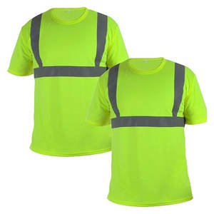 Camisa de Trabajo de Seguridad de Manga Corta, Transpirable y de Alta Visibilidad para Proyectos Industriales, 100% Poliéster, Reflectante - Product Image 1