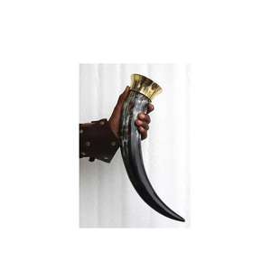 Auténtico Cuerno Vikingo para Beber, Hecho a Mano con Madera Natural y Cobre Ecológico, Venta al por Mayor para Agua y Bebidas - Product Image 2