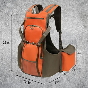 Gilet tactique de chasse aux oiseaux en montagne avec sac à dos, sangles réglables, pochette pour gibier, en polyester respirant, pour homme et femme - Product Image 3