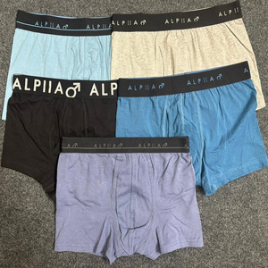 Bulk Wholesale Underwear Supplier Bangladesh Mid Rise Men <b>Boxer</b> Briefs Knitted Cotton <b>Combo</b> Pack Stock Lot <b>Boxer</b> Shorts for Men - Product Image 6