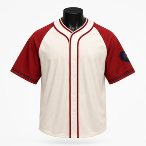 Camiseta de Béisbol Sublimada Personalizada, 100% Poliéster, Malla con Rayas, Uniforme de Equipo, OEM ODM, Secado Rápido, Transpirable, Cuello en V - Product Image 1