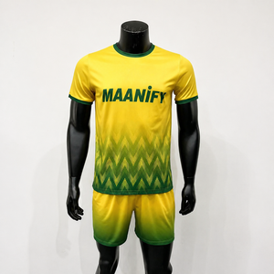 Custom Men's Soccer Jersey Crew Neck Short Sleeve Breathable <b>Polyester</b> Football Uniform Adult All Seasons Sport Apparel - Product Image 2