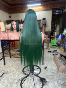 Extensions de cheveux humains vietnamiens 8-30 pouces os droit couleur vert foncé perruques de cheveux humains en gros cheveux Vietnam - Product Image 6