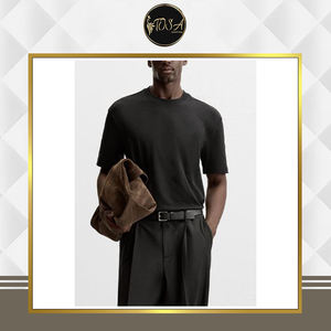 Nouvel arrivage en stock, t-shirt en coton pour homme de qualité supérieure, à manches courtes, anti-rides, séchage rapide, respirant, décontracté, pour l'été - Product Image 3