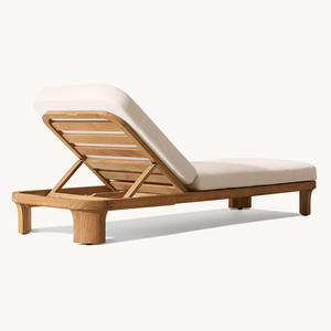 Tumbona de Madera de Teca Sólida para Exteriores, Hotel, Resort, Piscina, Fabricante de Tumbonas de Teca, Proveedor OEM de Exportación - Product Image 4