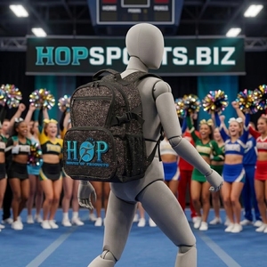 Sac à dos et vêtements d'entraînement personnalisés pour cheerleading All Stars, fabricant de sacs à dos scintillants et d'uniformes de cheerleading sur mesure - Product Image 1
