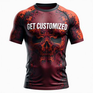 Camiseta de Compresión Premium Personalizada de Manga Corta para BJJ, con Impresión Digital HD, para Entrenamiento de MMA, Transpirable, Elástica y de Secado Rápido - Product Image 5