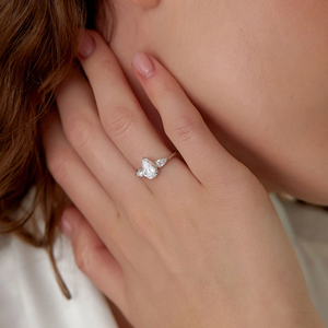 Premium 1.5 carat Women's Yellow Gold Pear Cut Diamond Engagement <b>Ring</b> Classic Style Natural Diamond Jewelry - Product Image 5