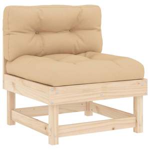 Ensemble de salon de jardin beige avec bois naturel pour l'aménagement extérieur - Product Image 5