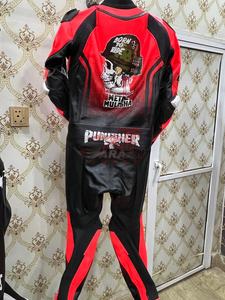 Nouvelle arrivée Combinaison de course moto rouge une pièce, équipement de protection pour motard, combinaison en cuir pour course sur circuit, maillot de course - Product Image 6