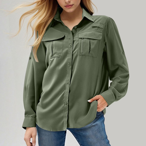 Chemises de pêche pour femmes en polyester et élasthanne doux, nouveau style, vêtements de sport et de tous les jours, haute qualité, dernier design. - Product Image 3