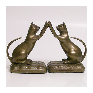 Professional Grade Aluminum Bookends with Stable Base and Non Skid Pads for <b>Library</b> and Workspace Organization - Product Image 2