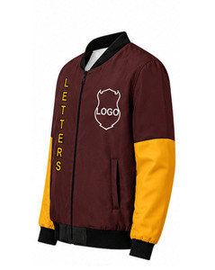 เสื้อแจ็คเก็ตบอมเบอร์คอร์ดูรอยปักลาย Iota Phi แบบสั่งทำพิเศษ คอตั้ง ซิปปิด คุณภาพเยี่ยม ระบายอากาศได้ดี สำหรับผู้ชายสไตล์กรีก - Product Image 5