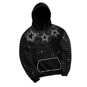 Sudadera con Capucha Extra Grande Personalizada para Hombre, 100% Algodón, Estilo Urbano Deportivo, con Estampado, Bordado y Pedrería, para Invierno - Product Image 2