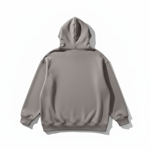 Sweat-shirt à capuche surdimensionné pour homme en polaire avec logo en relief, poche avant, vêtement décontracté pour l'automne, qualité supérieure pour homme - Product Image 3