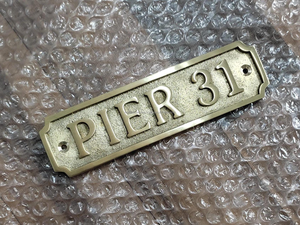 Plaque de porte en laiton personnalisée faite à la main, plaque de porte personnalisée, plaque de porte en laiton massif gravée sur mesure, style vintage - Product Image 3