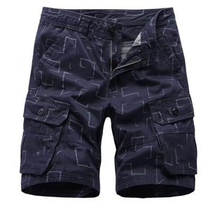 Pantalon cargo décontracté multi-poches respirant pour homme, short cargo en coton personnalisé pour l'extérieur, séchage rapide, vêtements de rue pour homme - Product Image 2