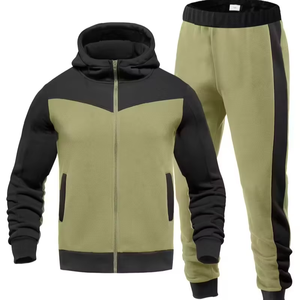 Baby Boys' Reversible Color-Blocked Fleece Hoodie Zip-Up Design Diagonal Pockets Elastic Waist 100% Cotton Bangladesh - Product Image 1